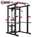 Multi-functional Power Cage Home Adjustable Pullup Squat Rack Capacity Comprehensive Fitness Barbell Rack - Image 7