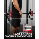 Smith Machine Home Gym Power Cage 1:1 Ratio Strength Trainer (Space Saving Design) (with 8 Free Attachments) Squat Rack for Ful - Image 4