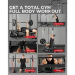 Smith Machine Home Gym Power Cage 1:1 Ratio Strength Trainer (Space Saving Design) (with 8 Free Attachments) Squat Rack for Ful - Image 6