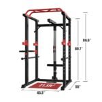 Multi-functional Power Cage Home Adjustable Pullup Squat Rack Capacity Comprehensive Fitness Barbell Rack - Image 2